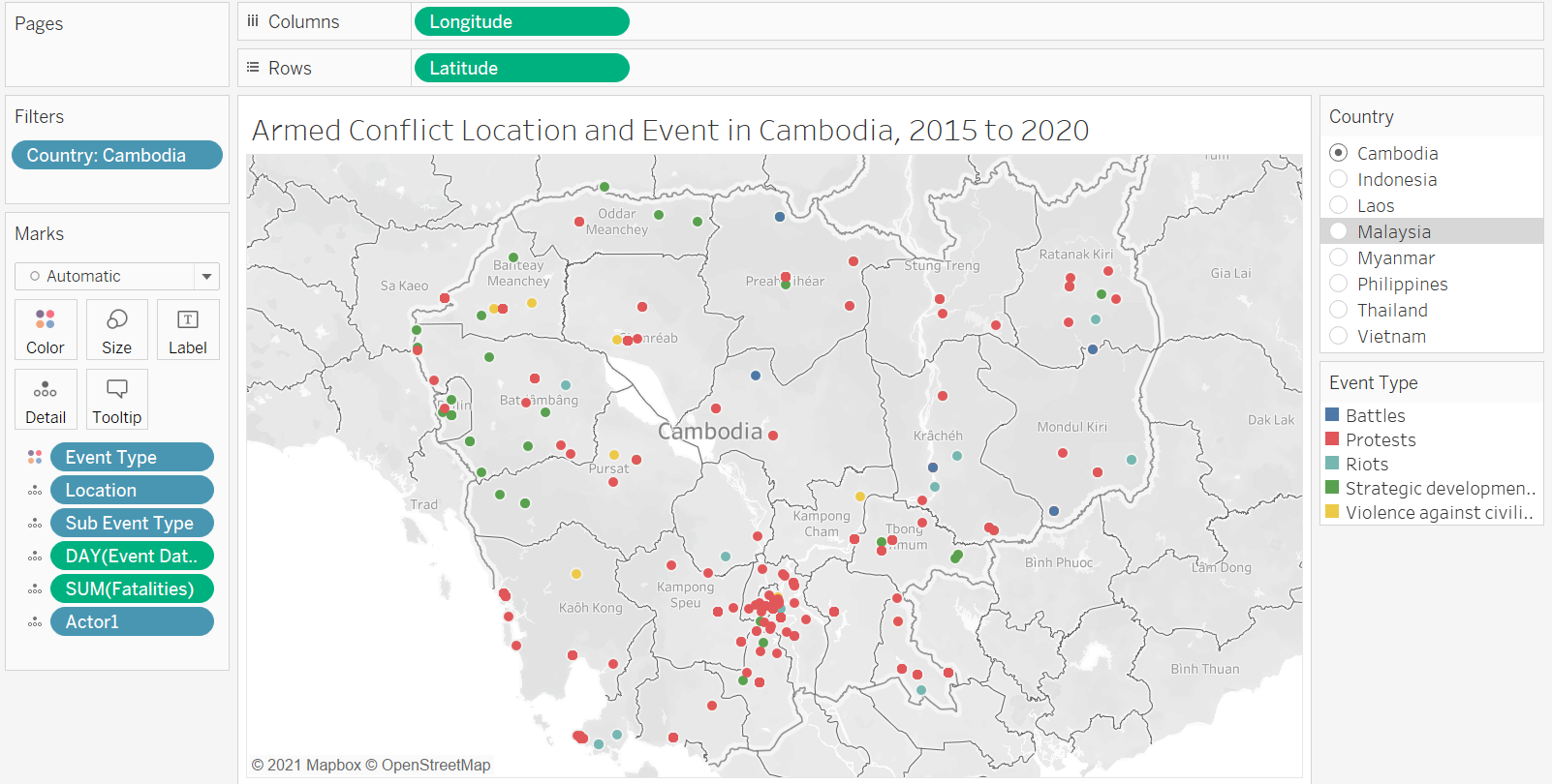 Figure 5: Map for Country Overview