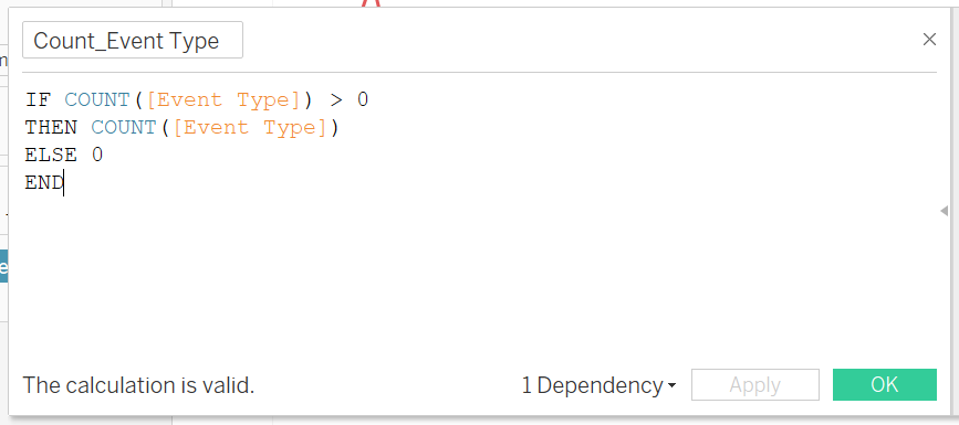 Figure 10: Creating a calculated field for Battles